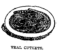Illustration: VEAL CUTLETS.