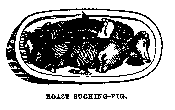 Illustration: ROAST SUCKING-PIG.
